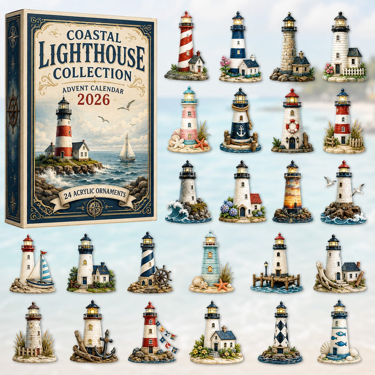 Coastal Lighthouse advent calendar
