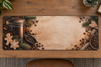 Coffee Canister Gingerbread Break Desk Mat with printed dimensional artwork