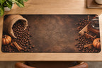 Coffee Sack Autumn Spice Desk Mat with printed dimensional artwork