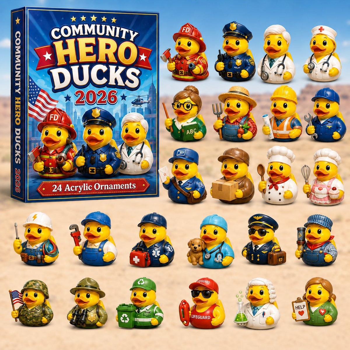 Community Hero Rubber Duck advent calendar