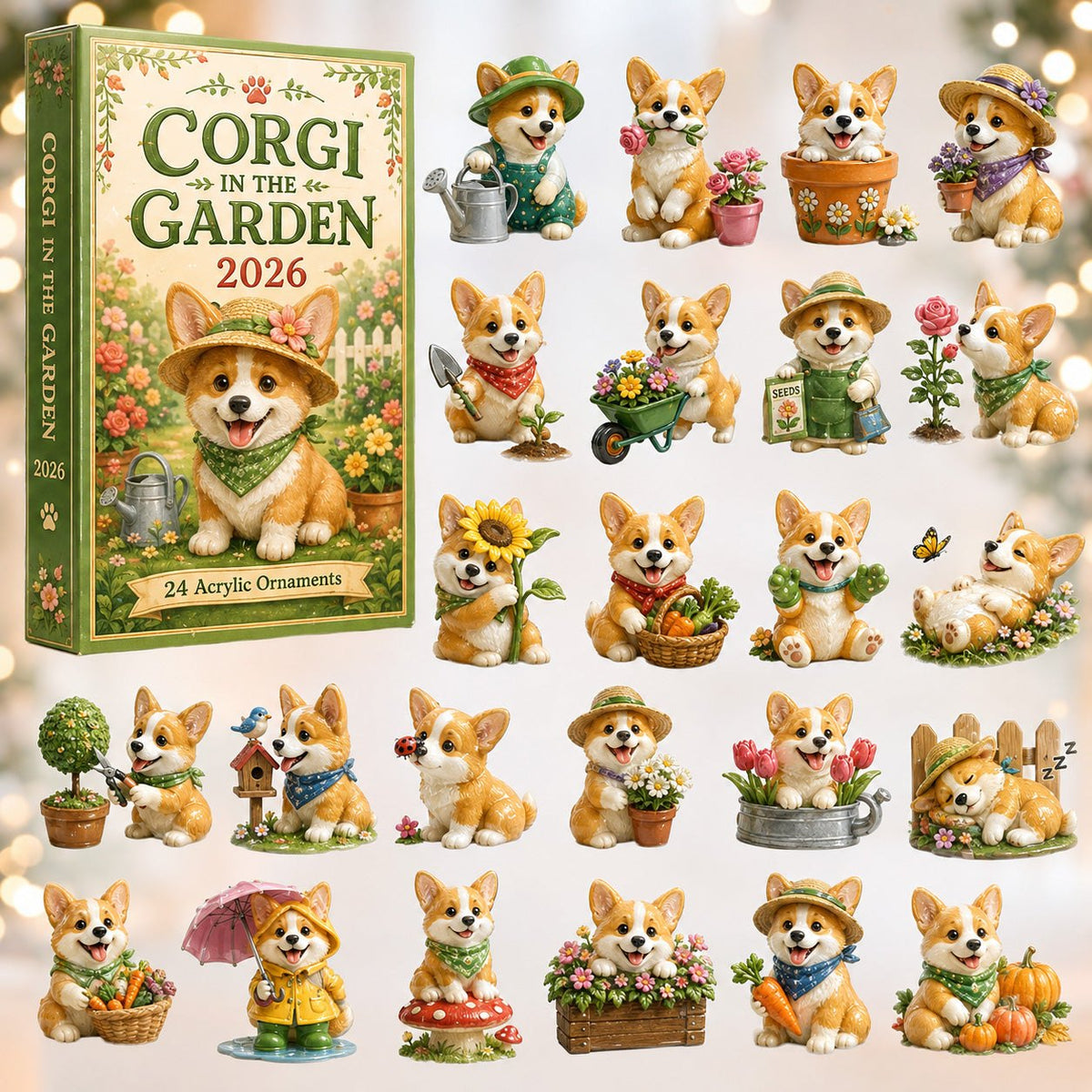 Corgi in the Garden advent calendar