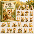 Corgi Loves Sunflower advent calendar