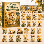 Corgi Sunflower advent calendar