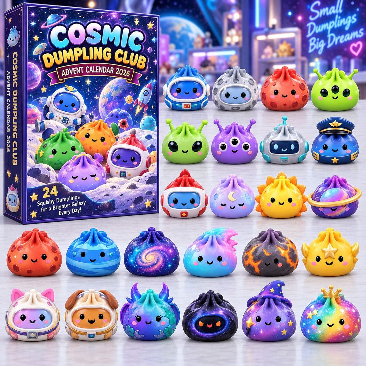 Cosmic Dumpling Club advent calendar