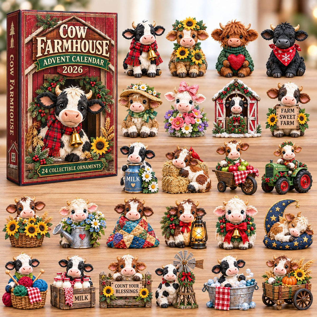 Country Cow Farmhouse advent calendar