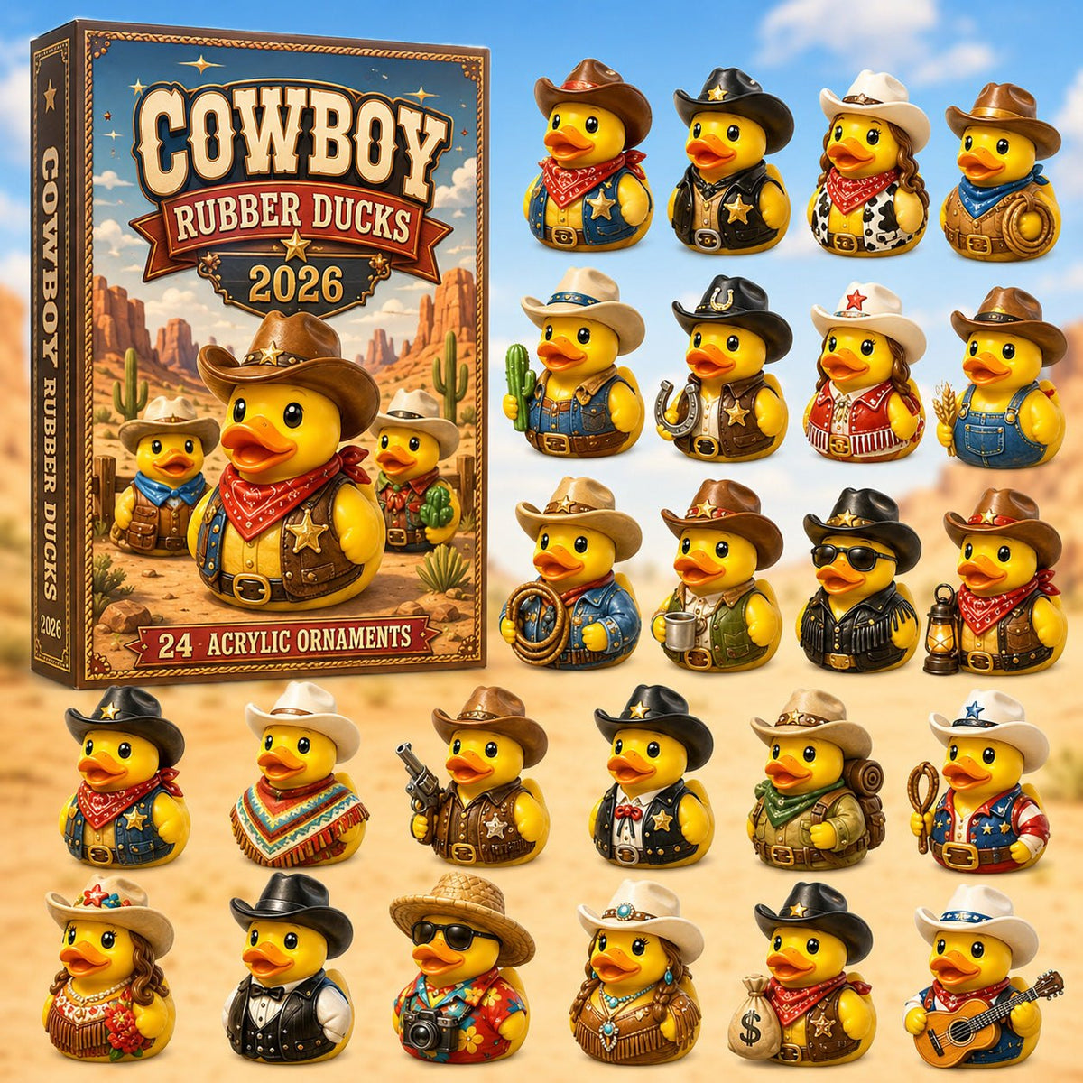 Cowboy Rubber Duck advent calendar