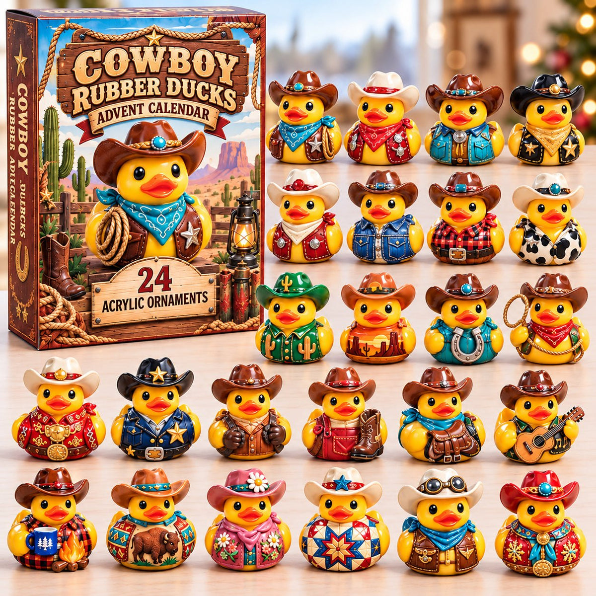 Cowboy Rubber Ducks advent calendar