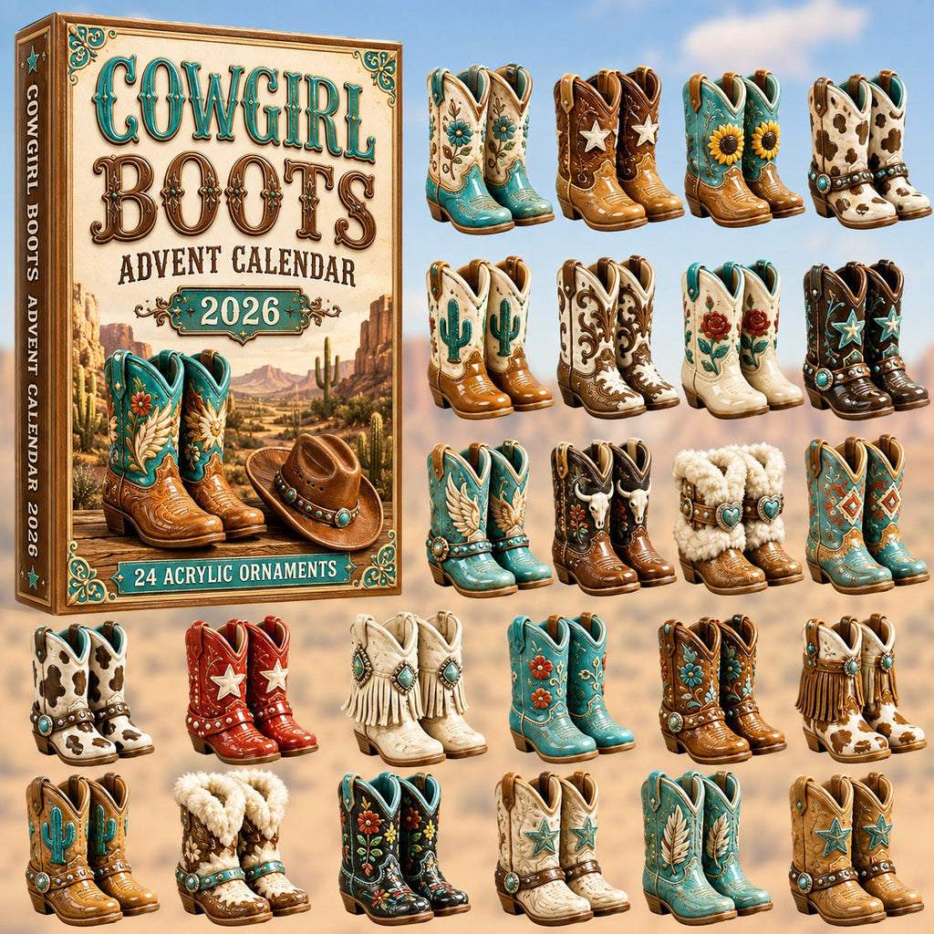 Cowgirl Boots Dairy advent calendar