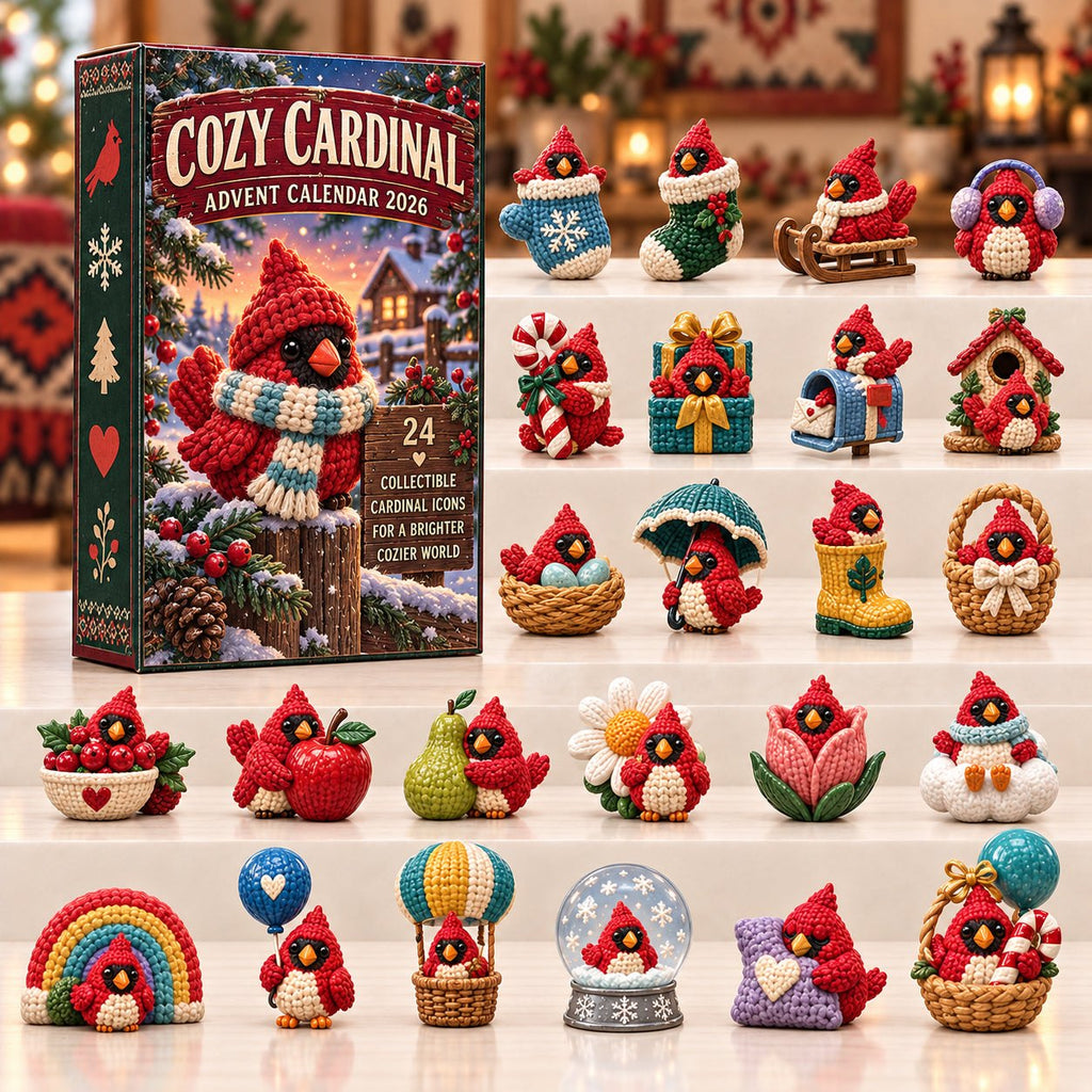 Cozy Cardinal advent calendar