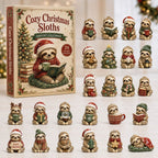 Cozy Christmas Sloths advent calendar