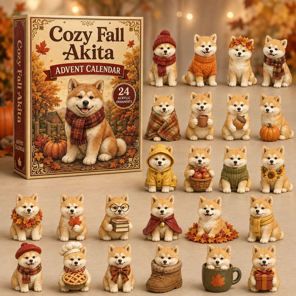 Cozy Fall Akita advent calendar
