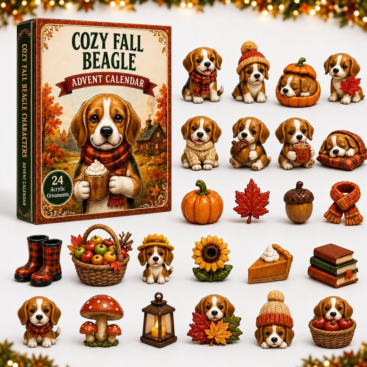 Cozy Fall Beagle advent calendar