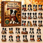 Cozy Fall Border Collie advent calendar