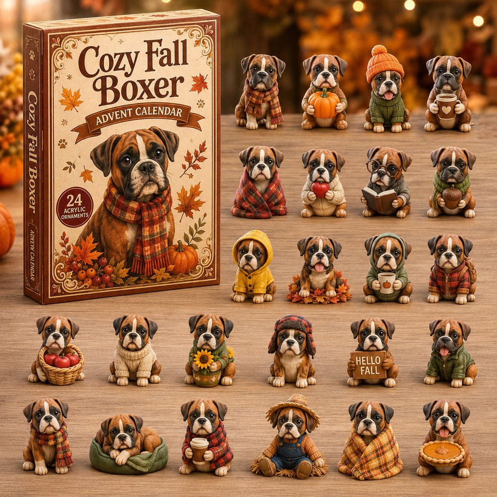 Cozy Fall Boxer advent calendar