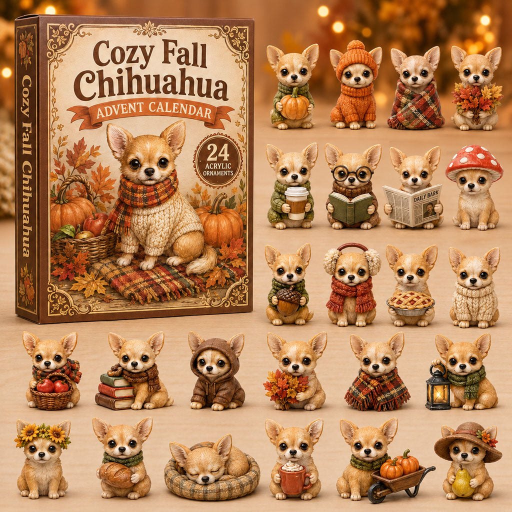 Cozy Fall Chihuahua advent calendar