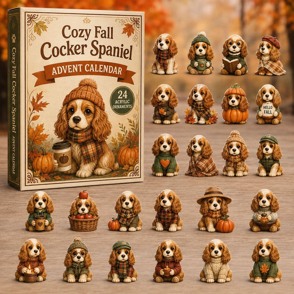 Cozy Fall Cocker Spaniel advent calendar