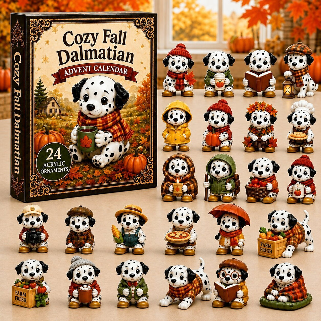Cozy Fall Dalmatian advent calendar