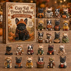 Cozy Fall French Bulldog advent calendar