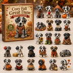 Cozy Fall Great Dane advent calendar