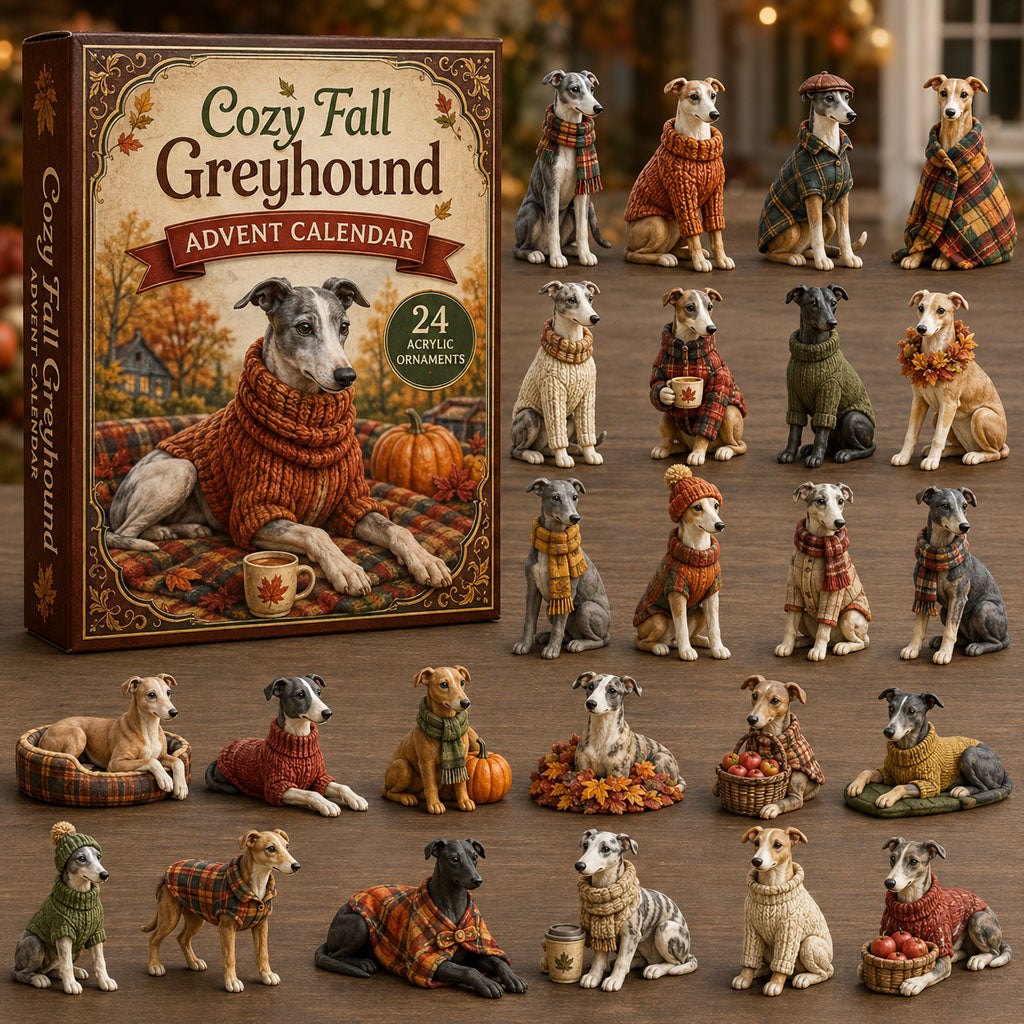 Cozy Fall Greyhound advent calendar