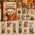 Cozy Fall Havanese advent calendar