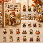 Cozy Fall Maltipoo advent calendar