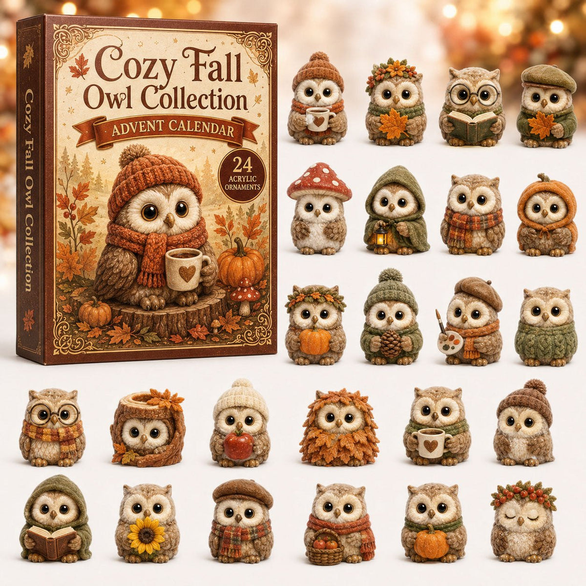 Cozy Fall Owl advent calendar