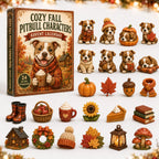 Cozy Fall Pitbull Characters advent calendar