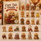 Cozy Fall Poodle advent calendar