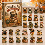 Cozy Fall Pug advent calendar