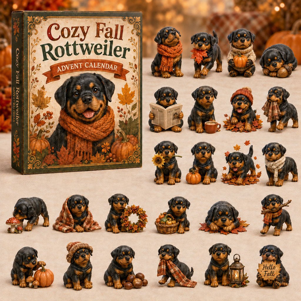 Cozy Fall Rottweiler advent calendar