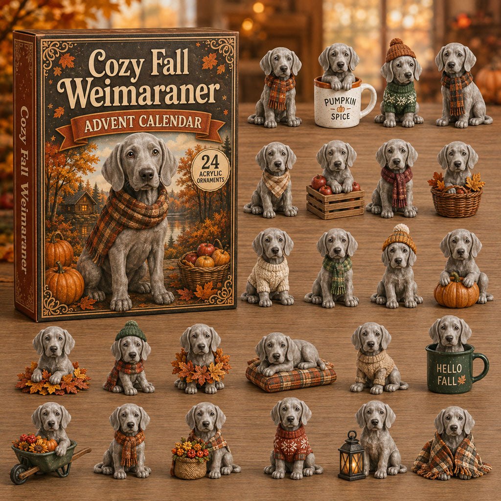 Cozy Fall Weimaraner advent calendar
