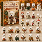 Cozy Fall West Highland Terrier advent calendar