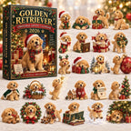 Cozy Golden Retriever Christmas advent calendar