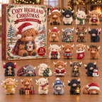 Cozy Highland Christmas advent calendar