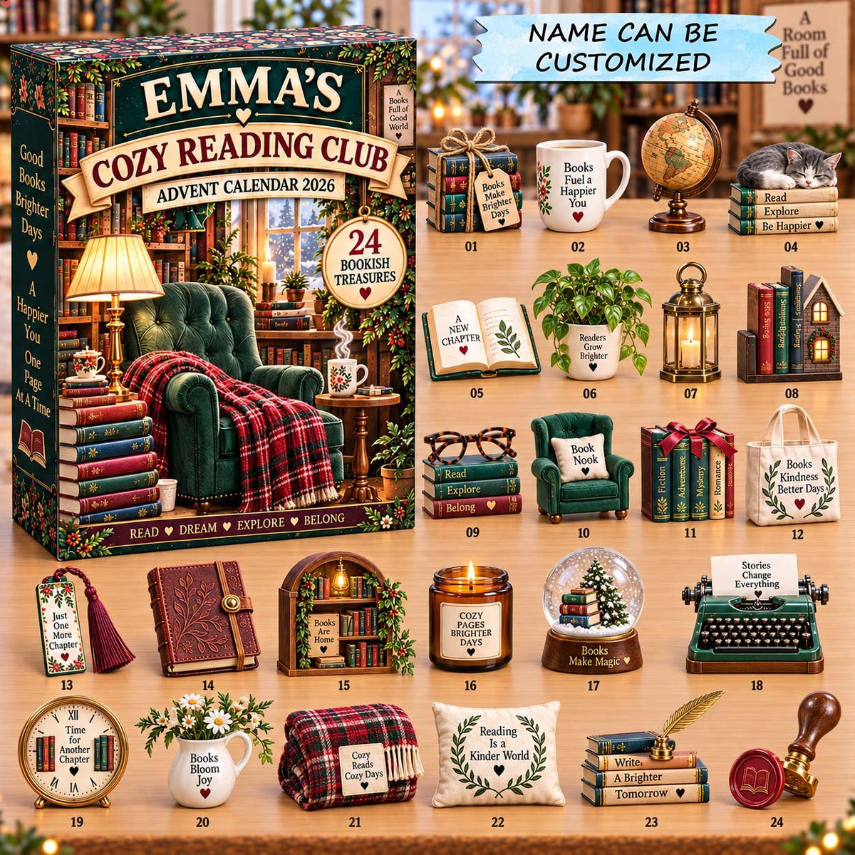 Cozy Reading Club advent calendar