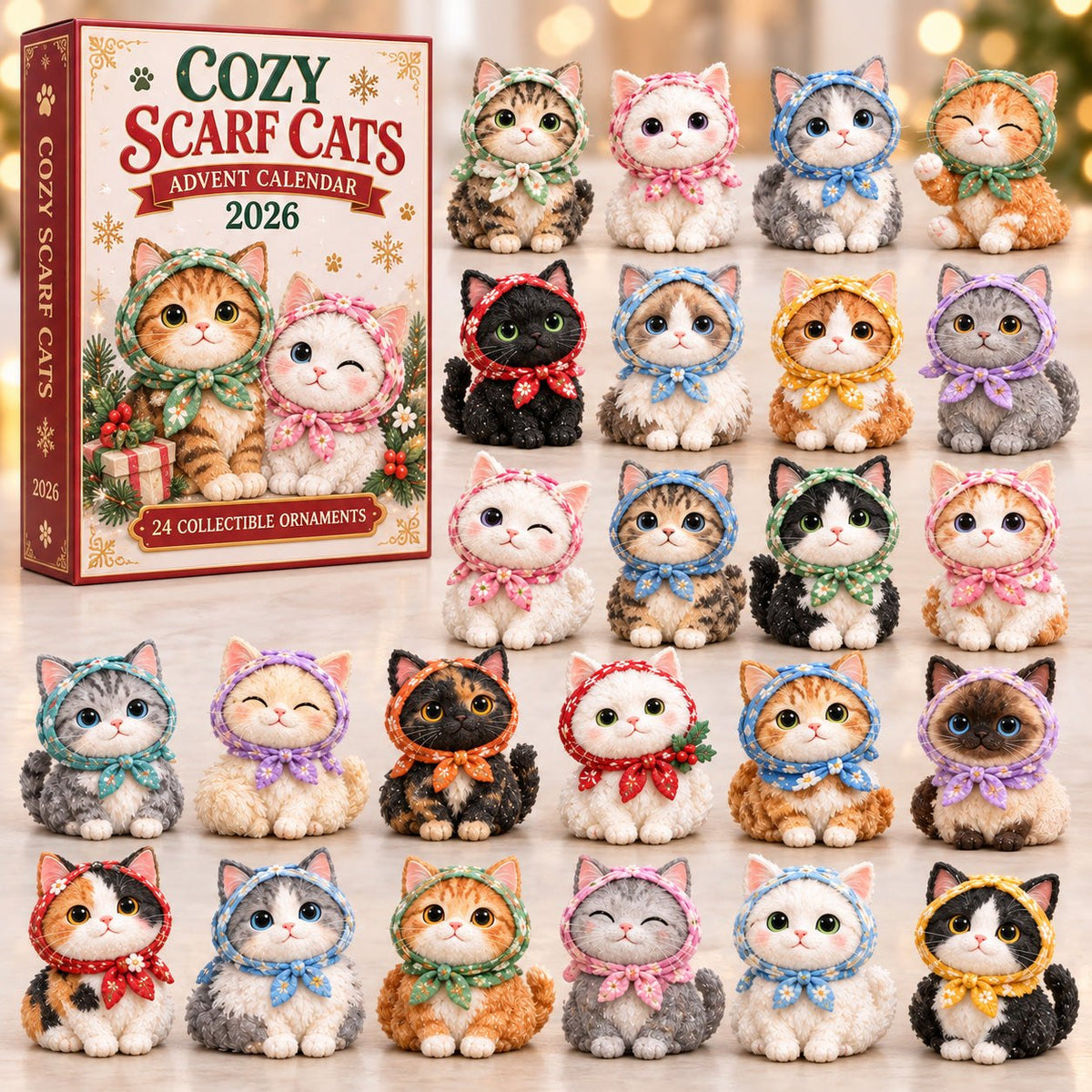 Cozy Scarf Cats advent calendar