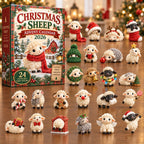 Cozy Scarf Christmas Sheep advent calendar