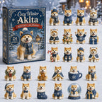 Cozy Winter Akita advent calendar
