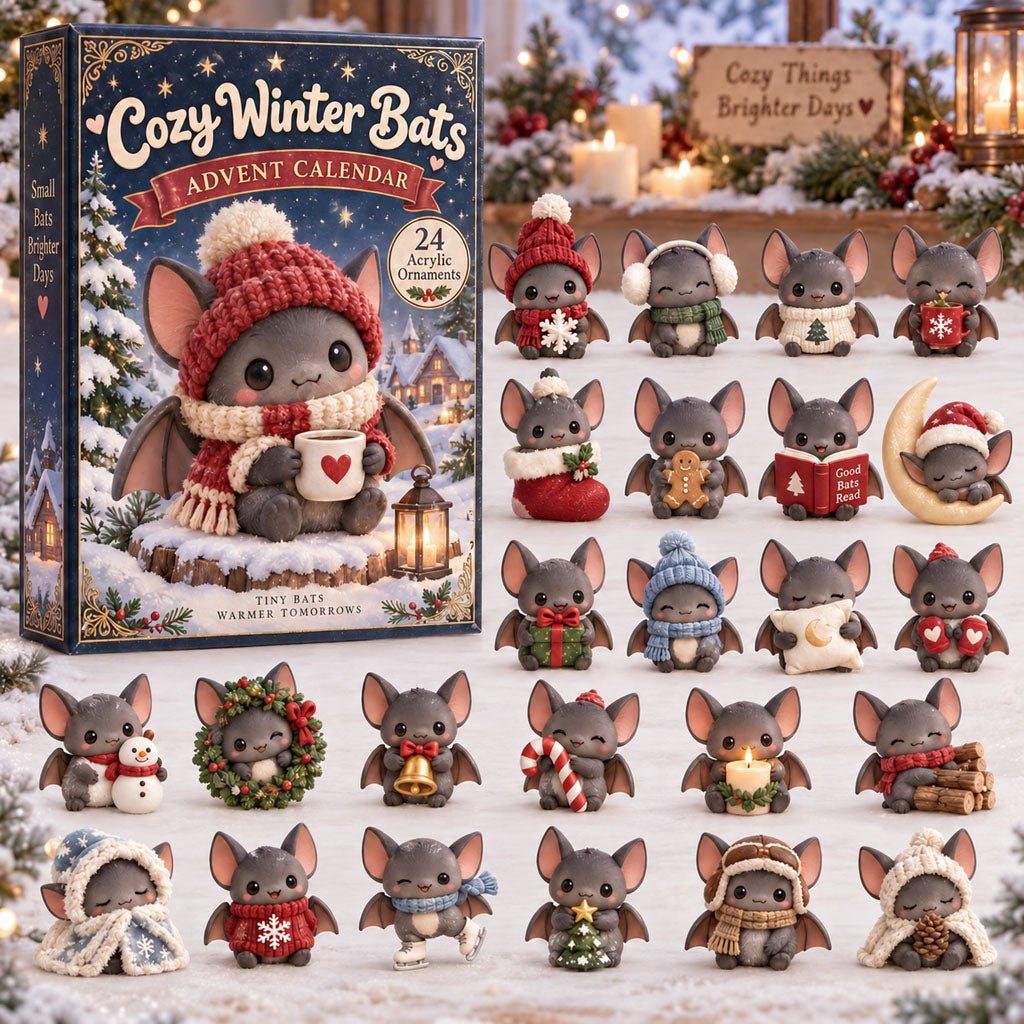 Cozy Winter Bats advent calendar