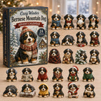Cozy Winter Bernese Mountain Dog advent calendar