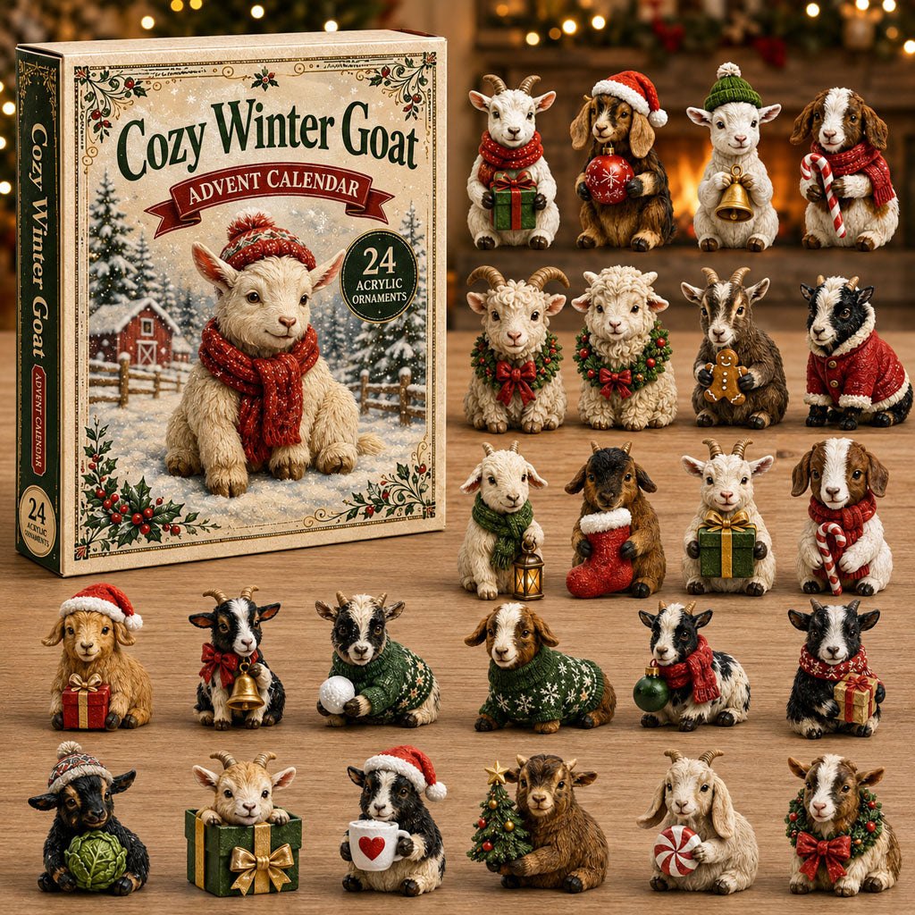 Cozy Winter Goat advent calendar