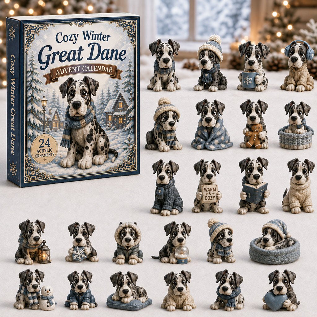 Cozy Winter Great Dane advent calendar