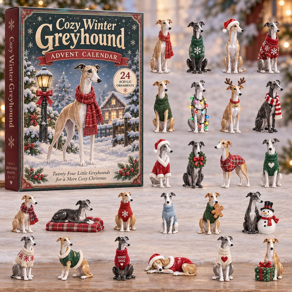 Cozy Winter Greyhound advent calendar