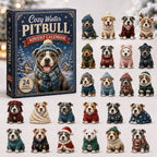 Cozy Winter Pitbull advent calendar
