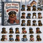 Cozy Winter Rottweiler advent calendar