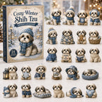 Cozy Winter Shih Tzu advent calendar