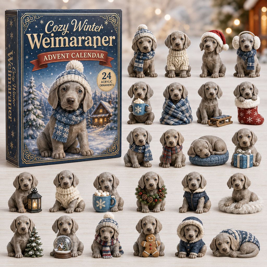 Cozy Winter Weimaraner advent calendar