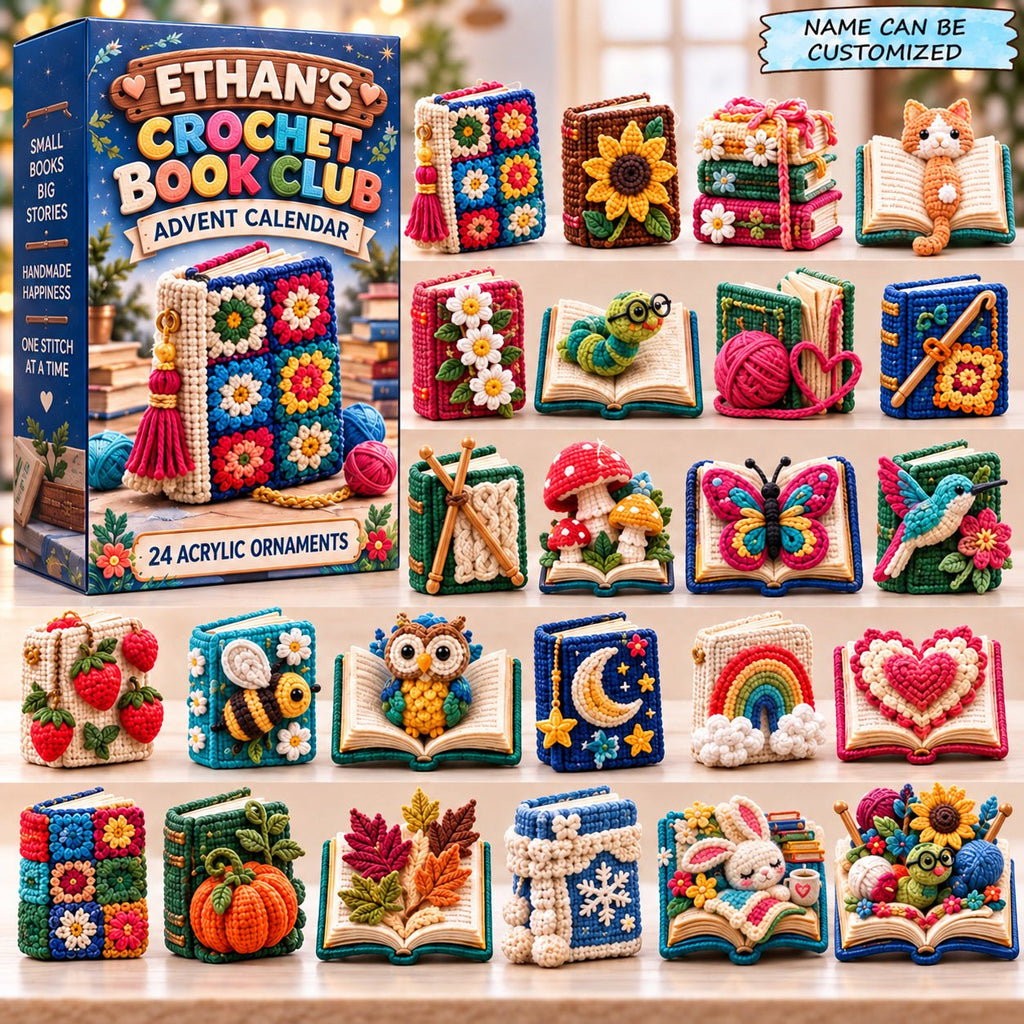 Crochet Book advent calendar