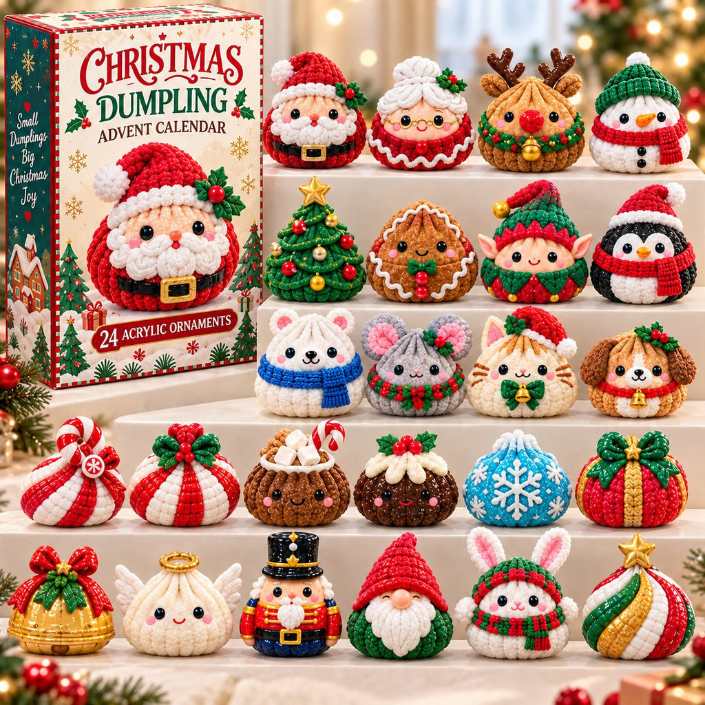 Crochet Christmas Dumpling advent calendar